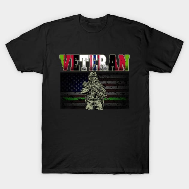 OEF VETERAN TROOP FLAG T-Shirt by Turnbill Truth Designs